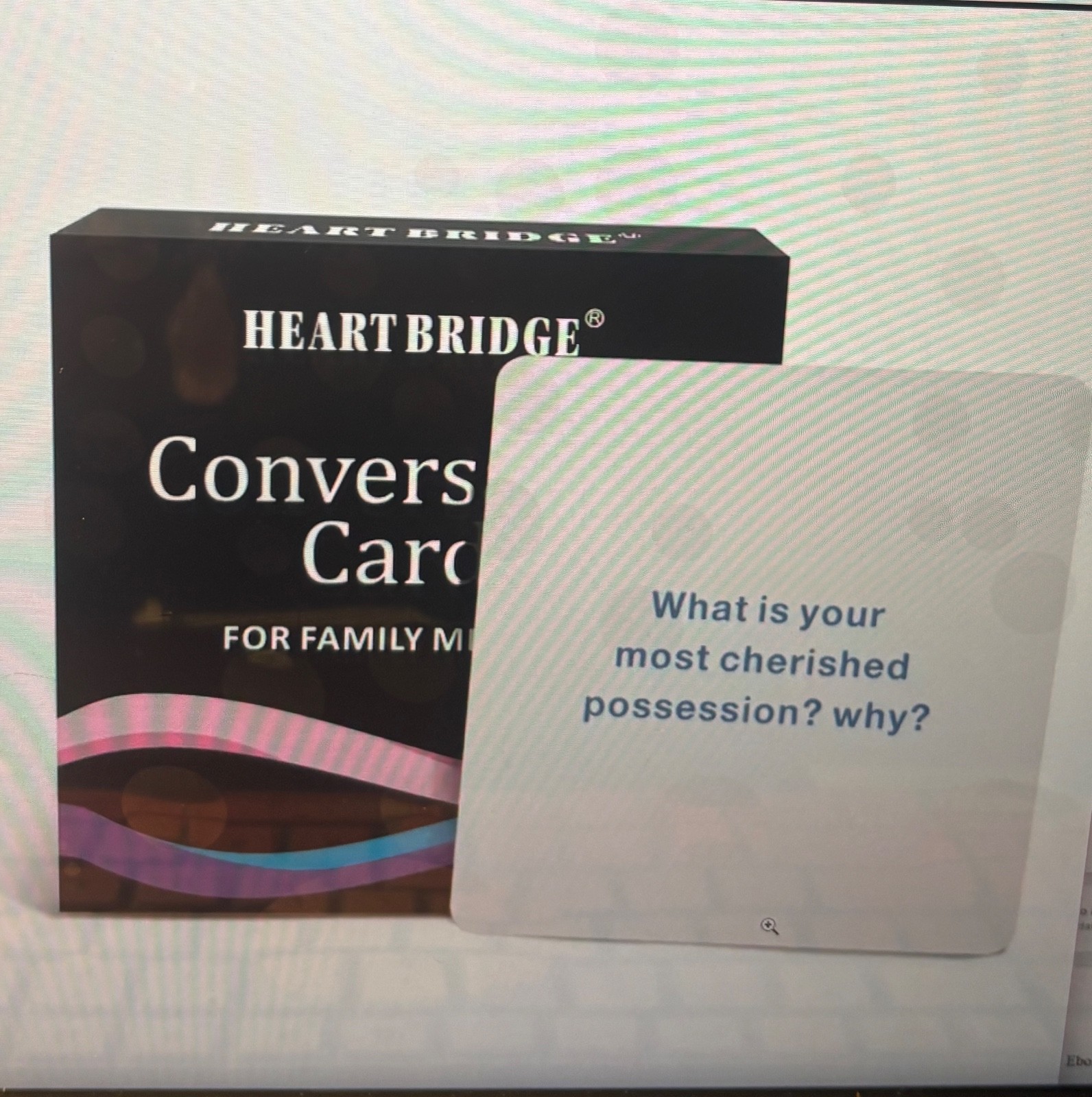 Family  conversation starter, fun conversation,  family connection card game 
