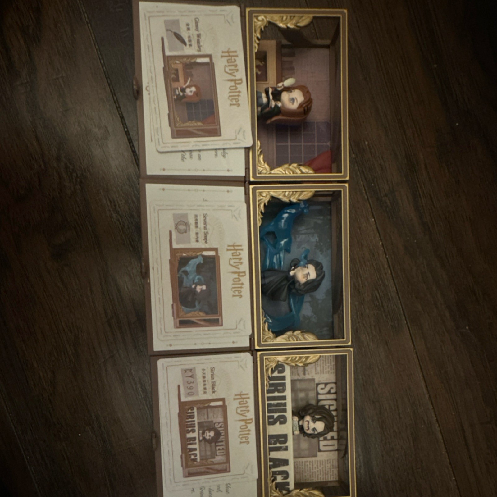 Harry Potter Collectible Figurines Set Ginny, Sirius, and Severus snap