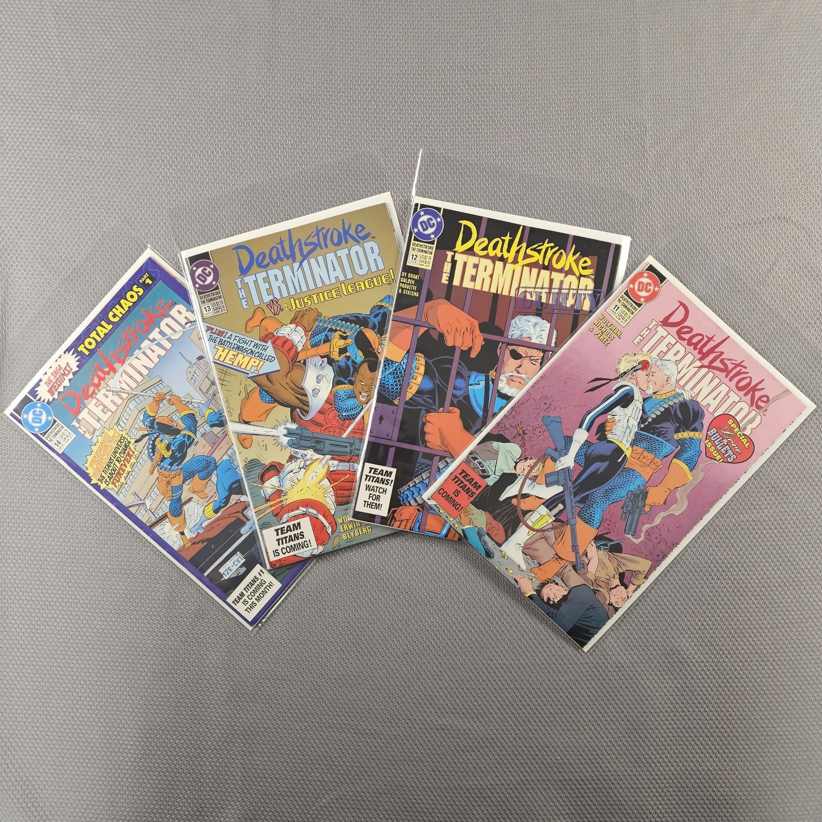 DEATHSTROKE The Terminator #11-#14 DC Comics 1992 Lot Of 4 Issues New B&Bs READ⬇