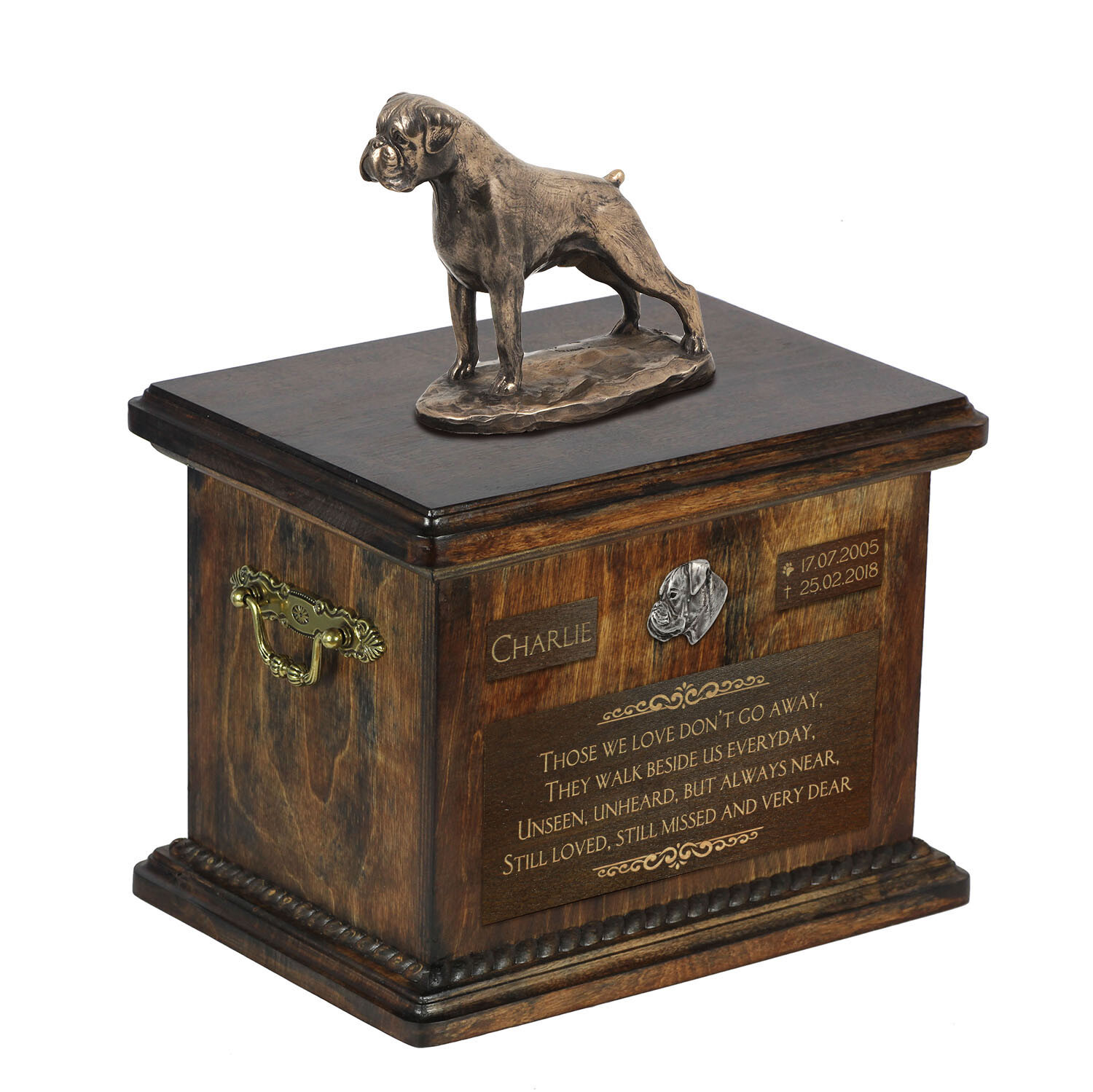 Boxer Dog Picture And Sign Art-Dog