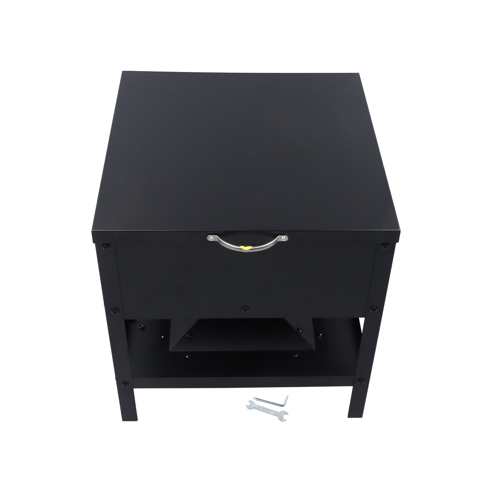 Metal Chicken Feeding Box 80 lbs Large Capacity Portable Feeder For Chickens