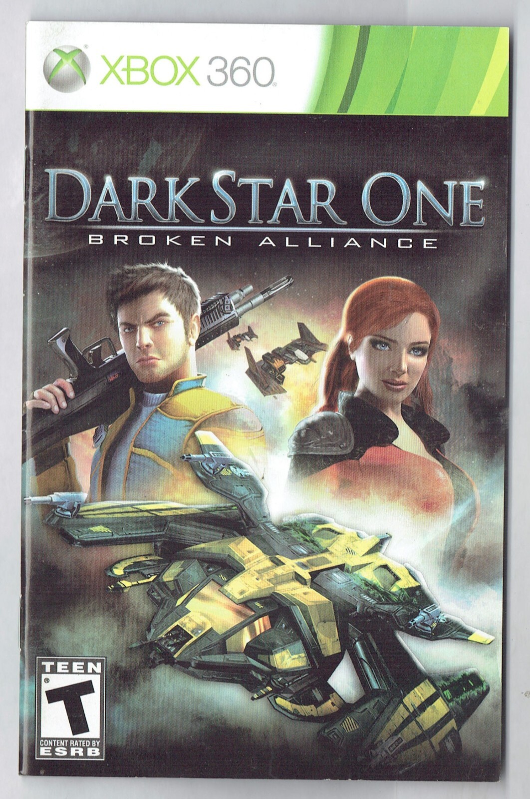DarkStar One Broken Alliance Microsoft XBOX 360 MANUAL Only