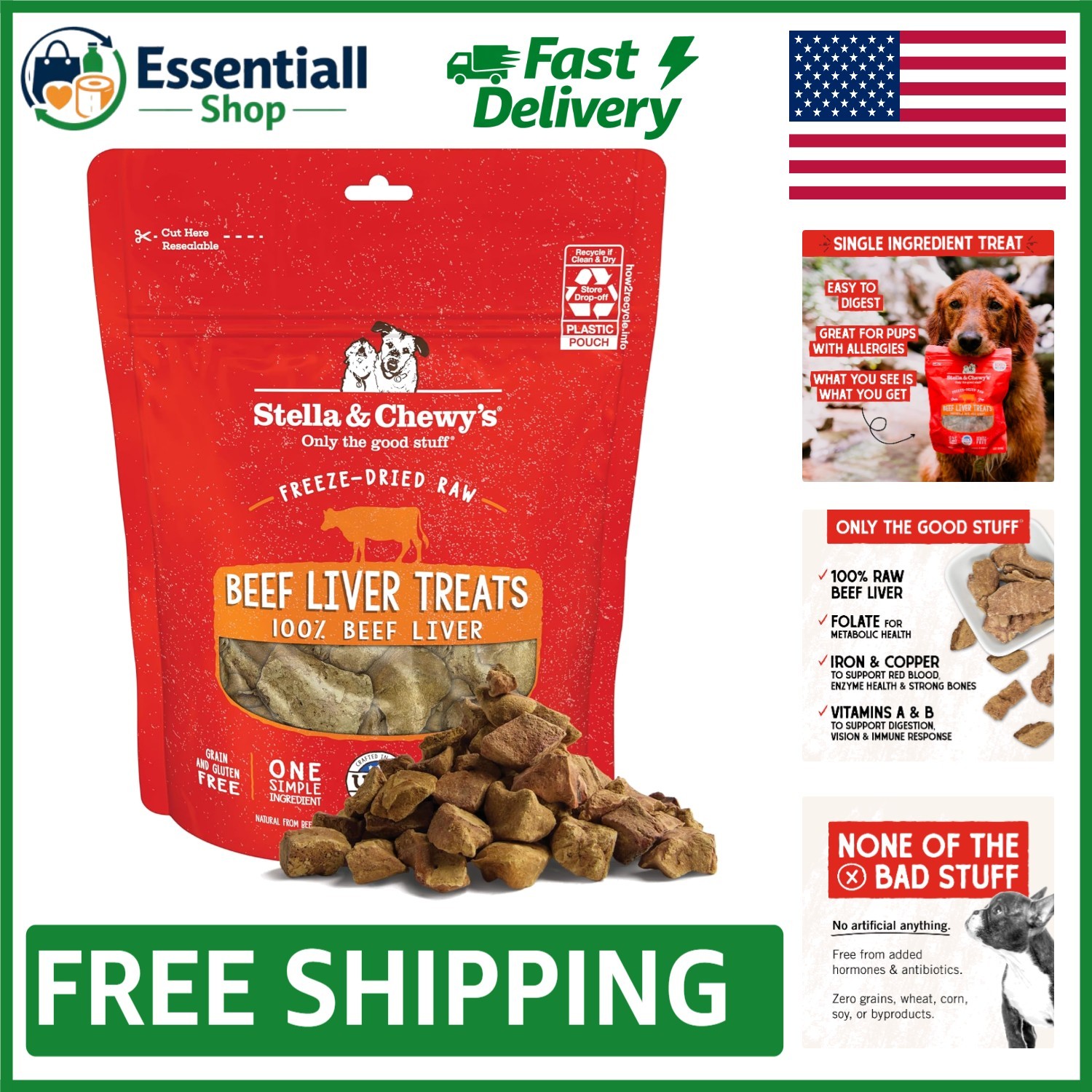Grain-Free Freeze-Dried Raw Beef Liver Treats | Perfect Dog Training Snacks