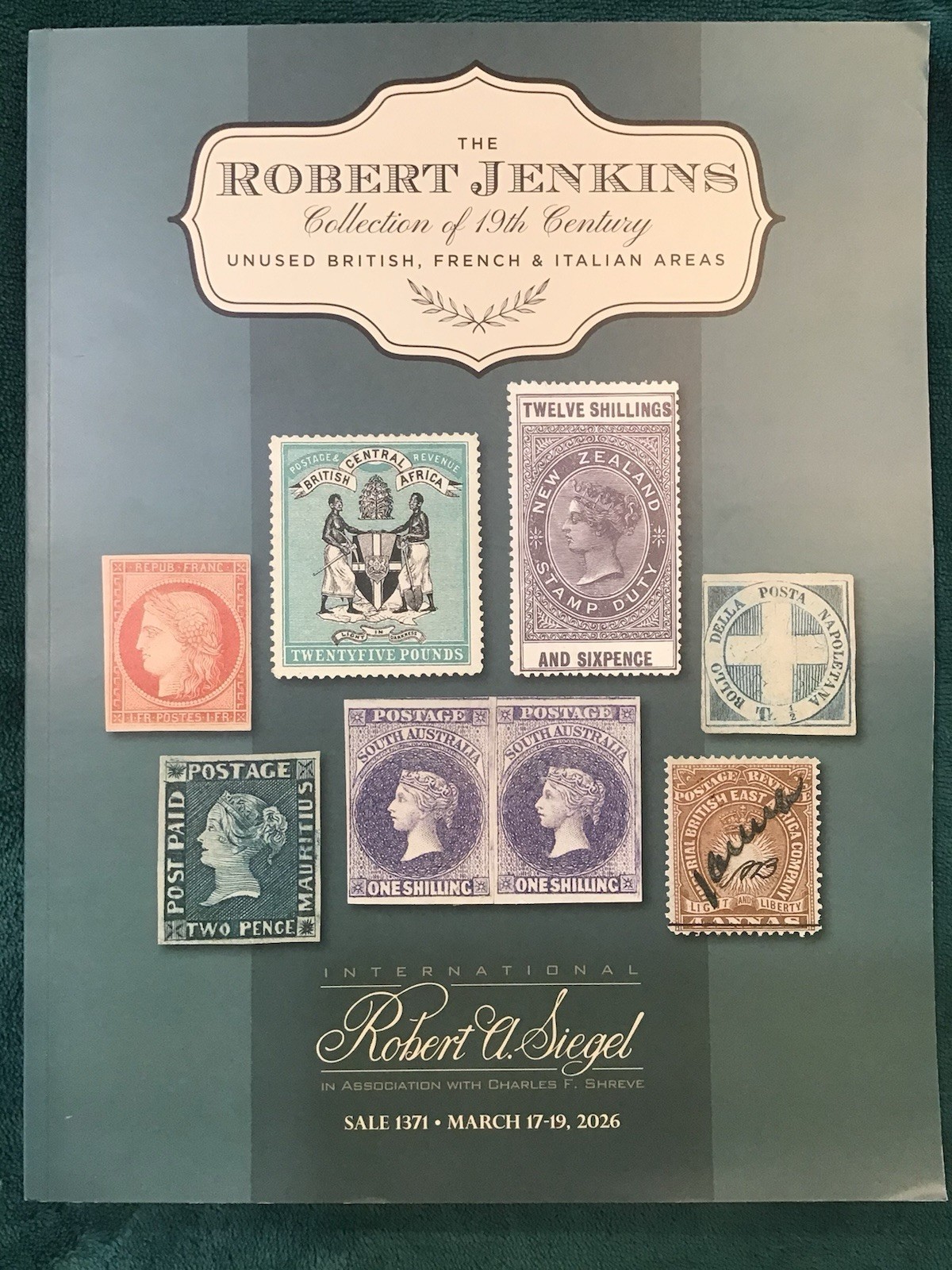 Siegel 1371 Robert Jenkins Collection 19th Century British French Italy (2026)