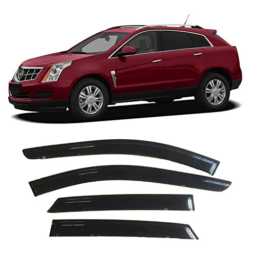 CL4P01 Side Window Wind Deflector,4pcs Outside Mount Tape-On 10-16 Cadillac SRX