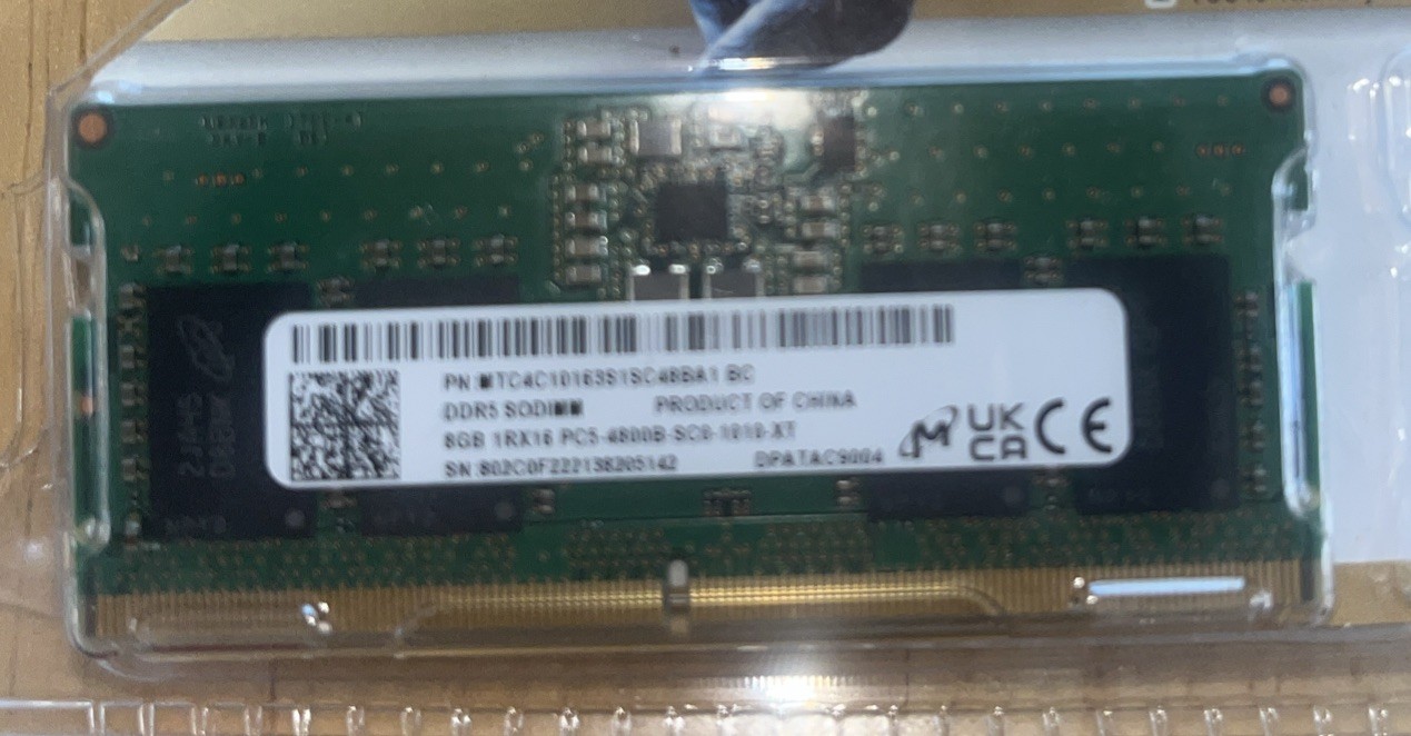 DDR5 SODIMM Ram 8 Gb Laptop Ram