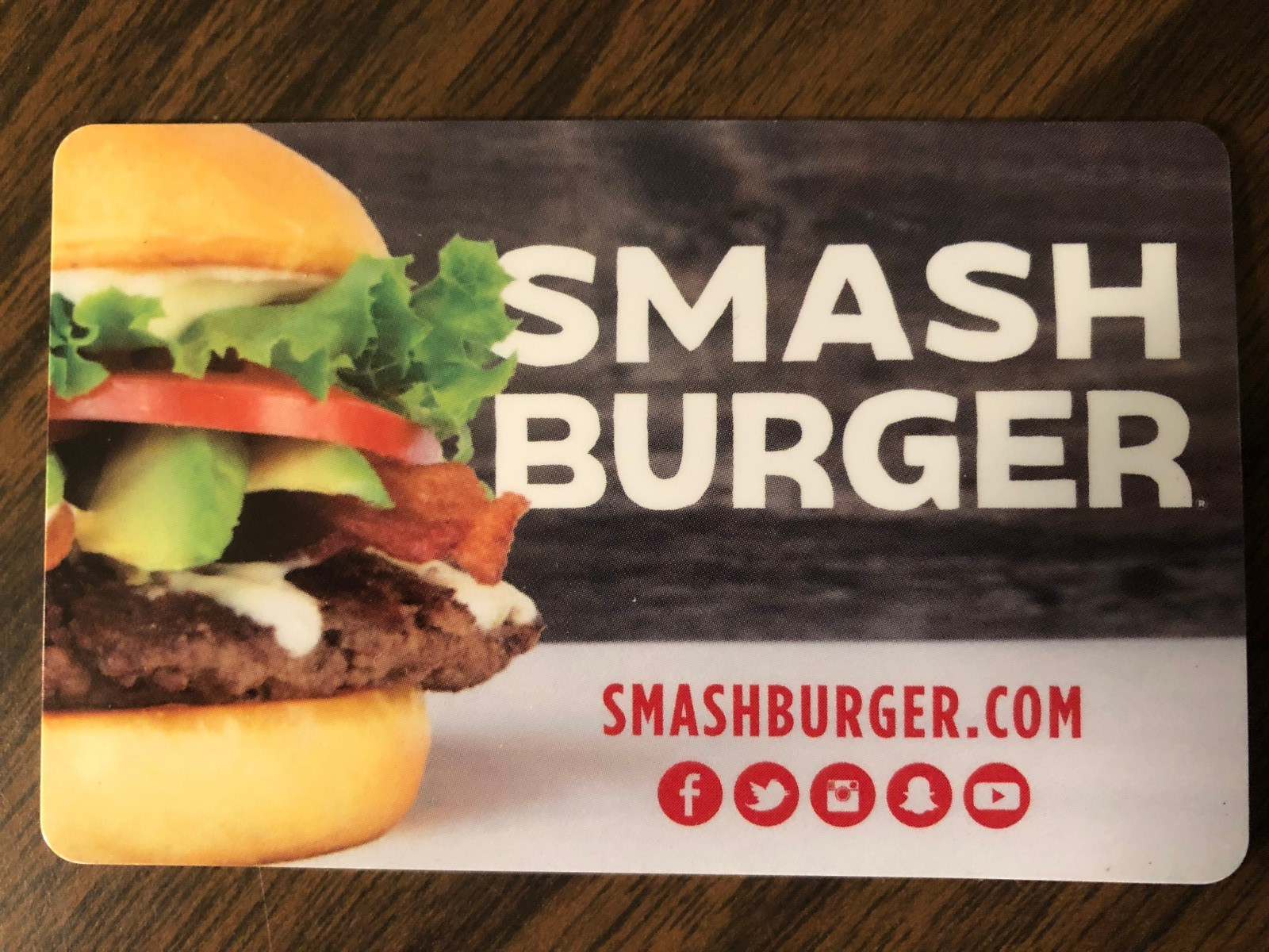 Smash Burger Gift Card $100.00 Value. Free Shipping!