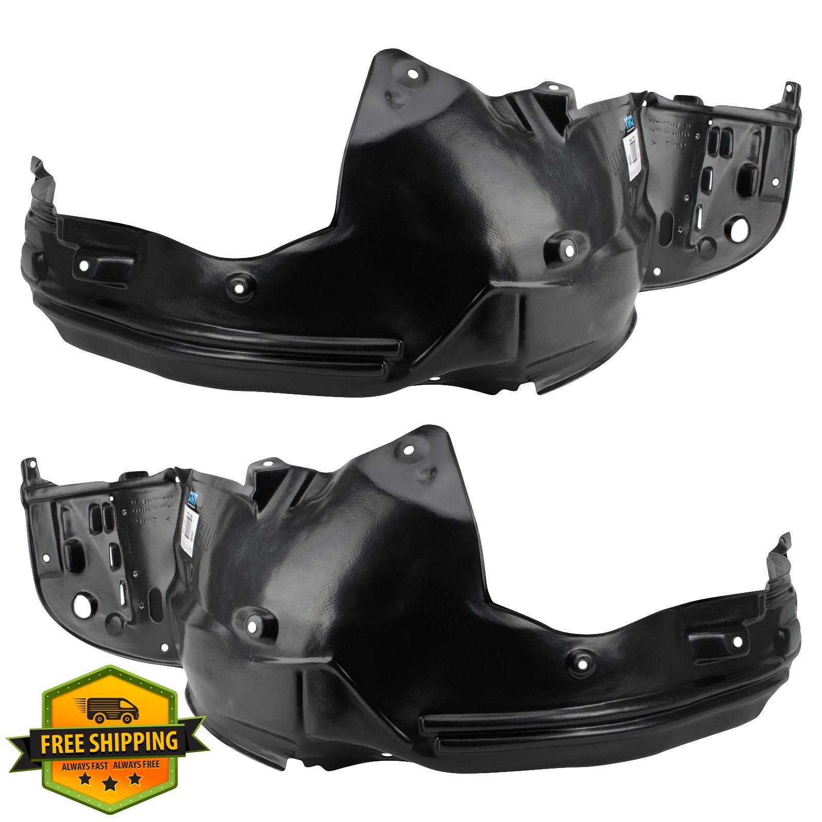 TRQ Honda Accord Front Fender Liner Set 2013-2015