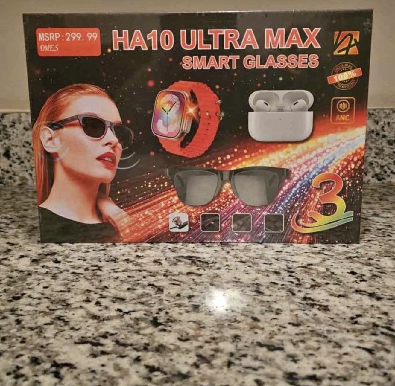 DMES HA10 Ultra Max Bluetooth Smart Glasses Wireless Headset UV Protection