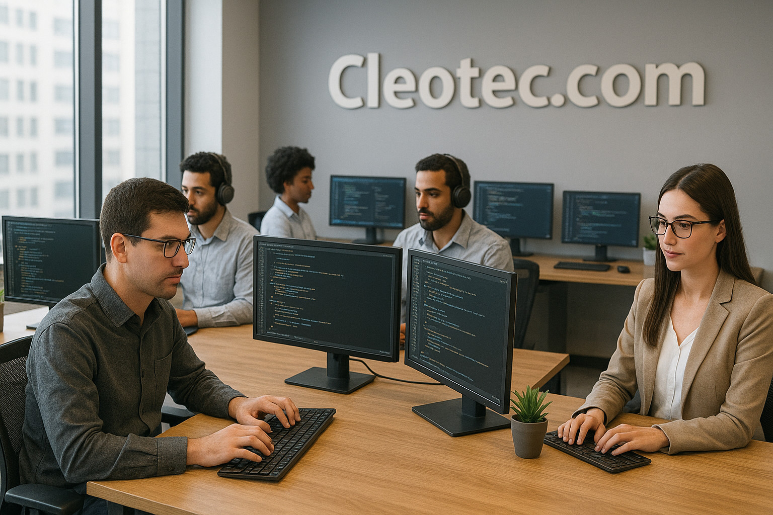 Cleotec.com Domain Name Memorable IT Company Softwear Development Technology AI