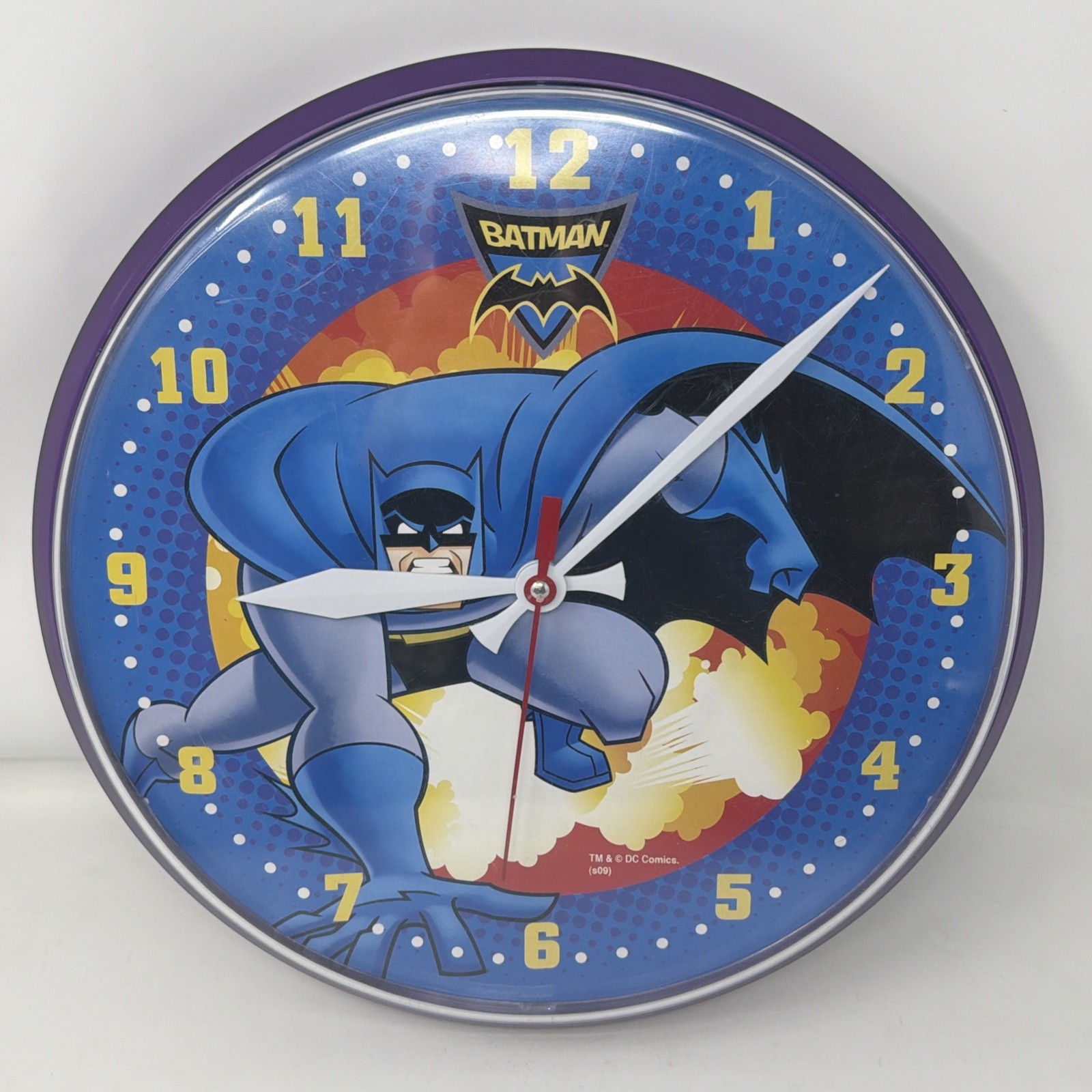Batman Brave And The Bold Wall Clock Used DC Cartoon Network Animated