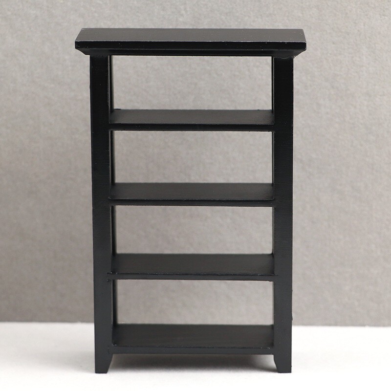 1:12 Scale Dollhouse Miniature Bookshelf Bookcase Living Room Wooden Furniture