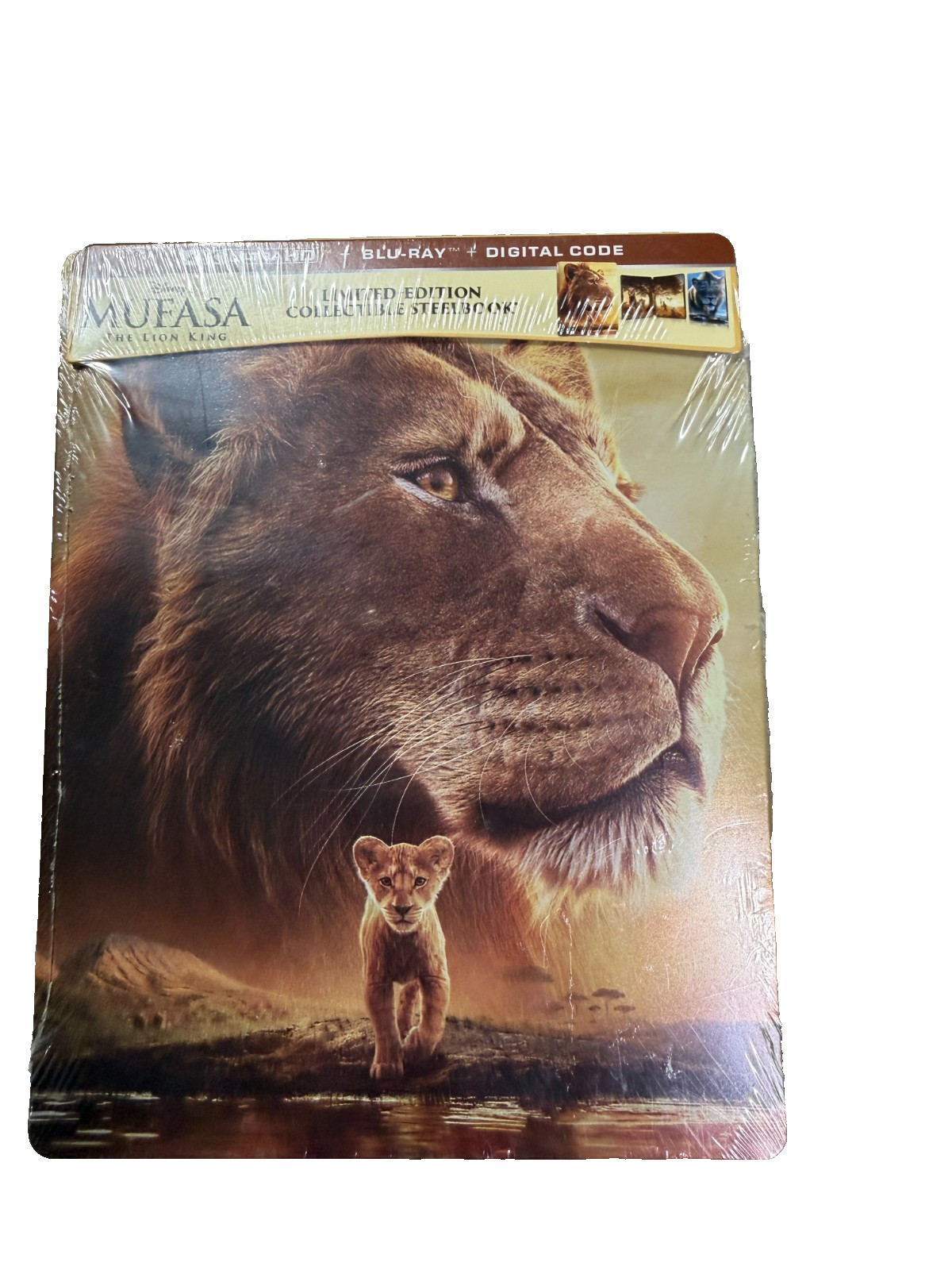 Mufasa: The Lion King Limited Steelbook (4K Ultra HD + Blu-ray + Digtia)   NEW