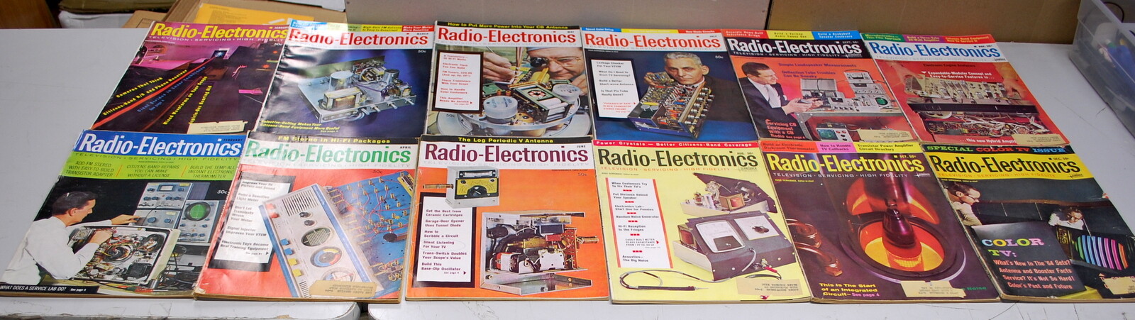 Rare Radio Electronics Magazine 12 Issues 1963 #2  Ships Worldwide 
