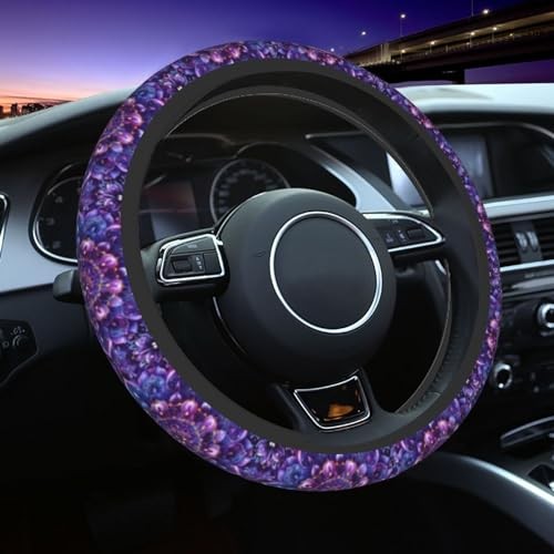Steering Wheel Cover for Women Men Girls, Universal 15 Inch Anti Slip Mandala