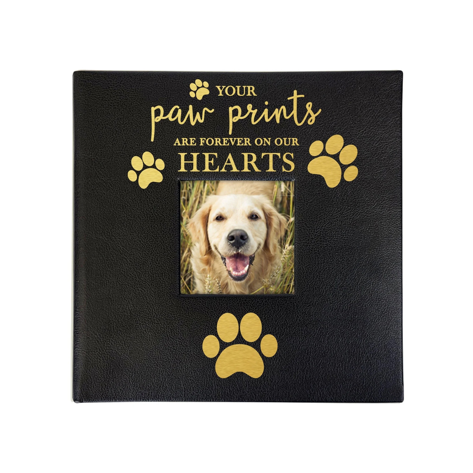 GiftsForYouNow Custom Paw Prints Pet Memorial Album 200-Photo Dogs Cats 4x6