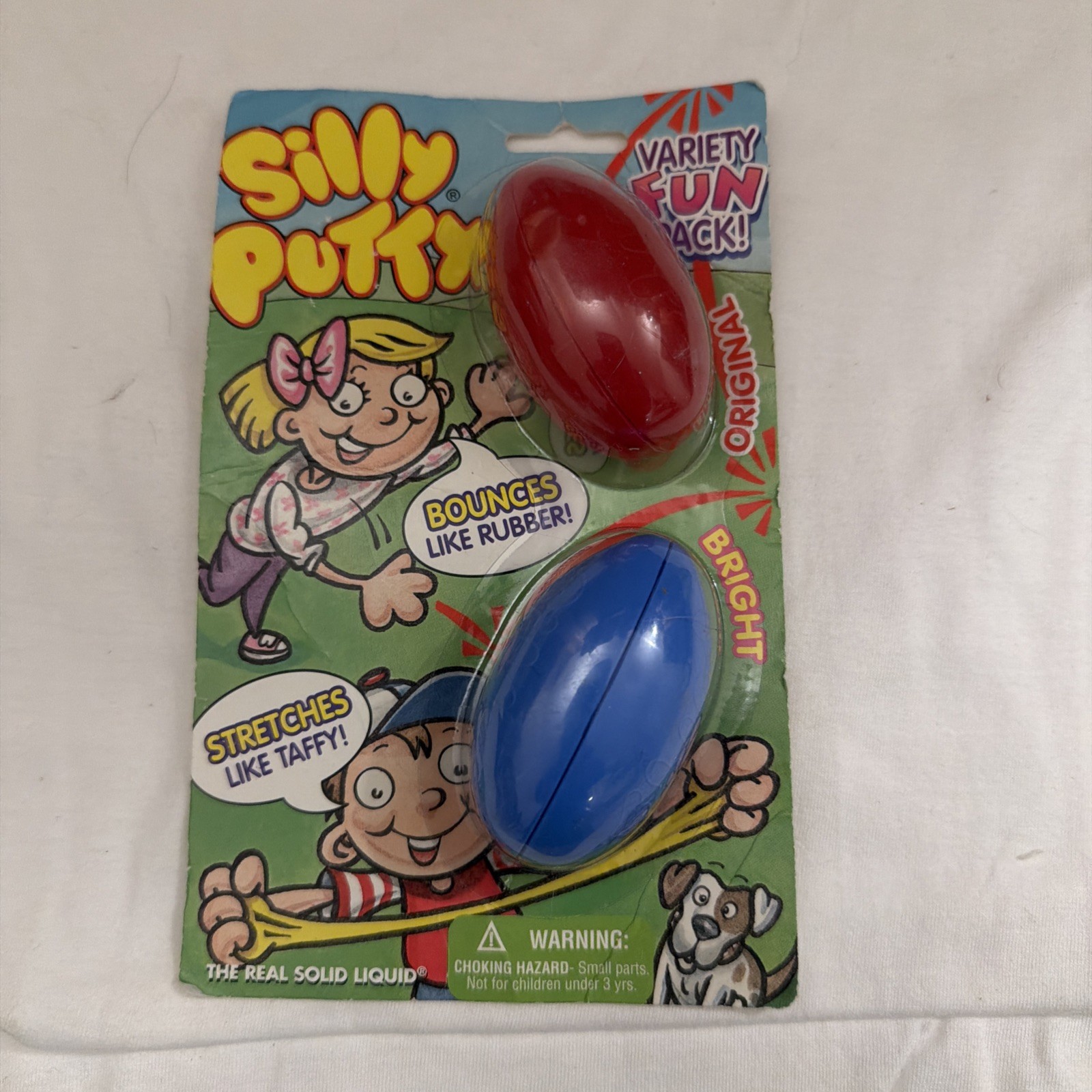 1998 Silly Putty 2 Fun Pack Silly Putty Binney & Smith Hallmark Vintage New