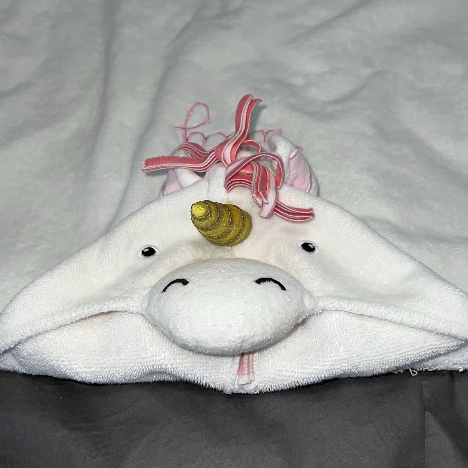 Pottery Barn Kids Critter Plush Kid Hooded Towel Collection Unicorn Engraved