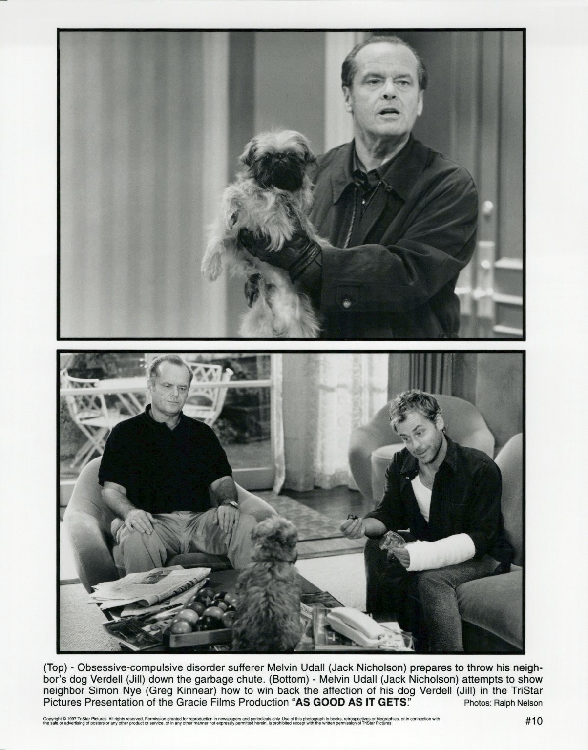 As Good As It Gets 1997 Jack Nicholson Movie Still Press Photo Publicity Promo