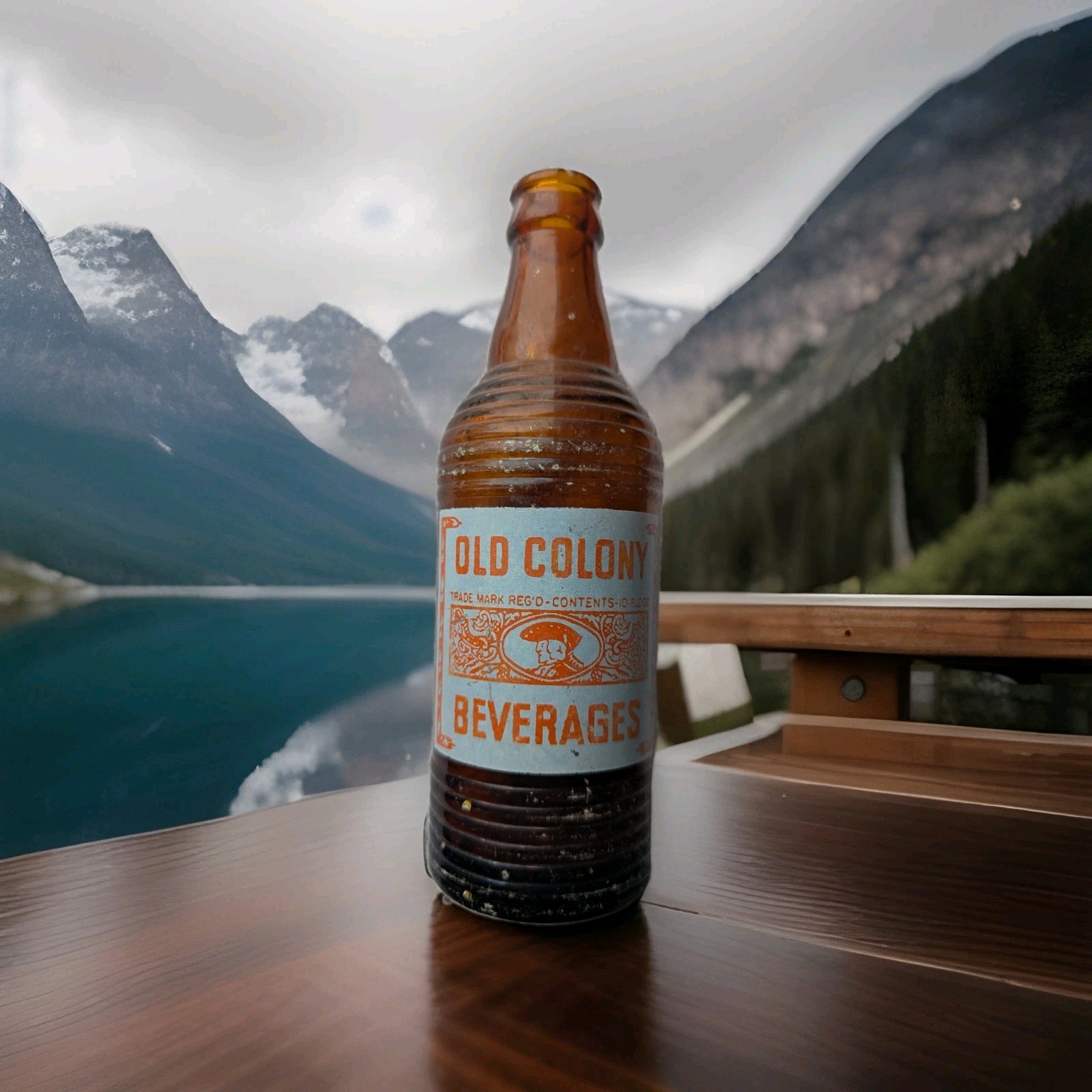 Rare Old Colony Orange Crush  Amber  Bottle