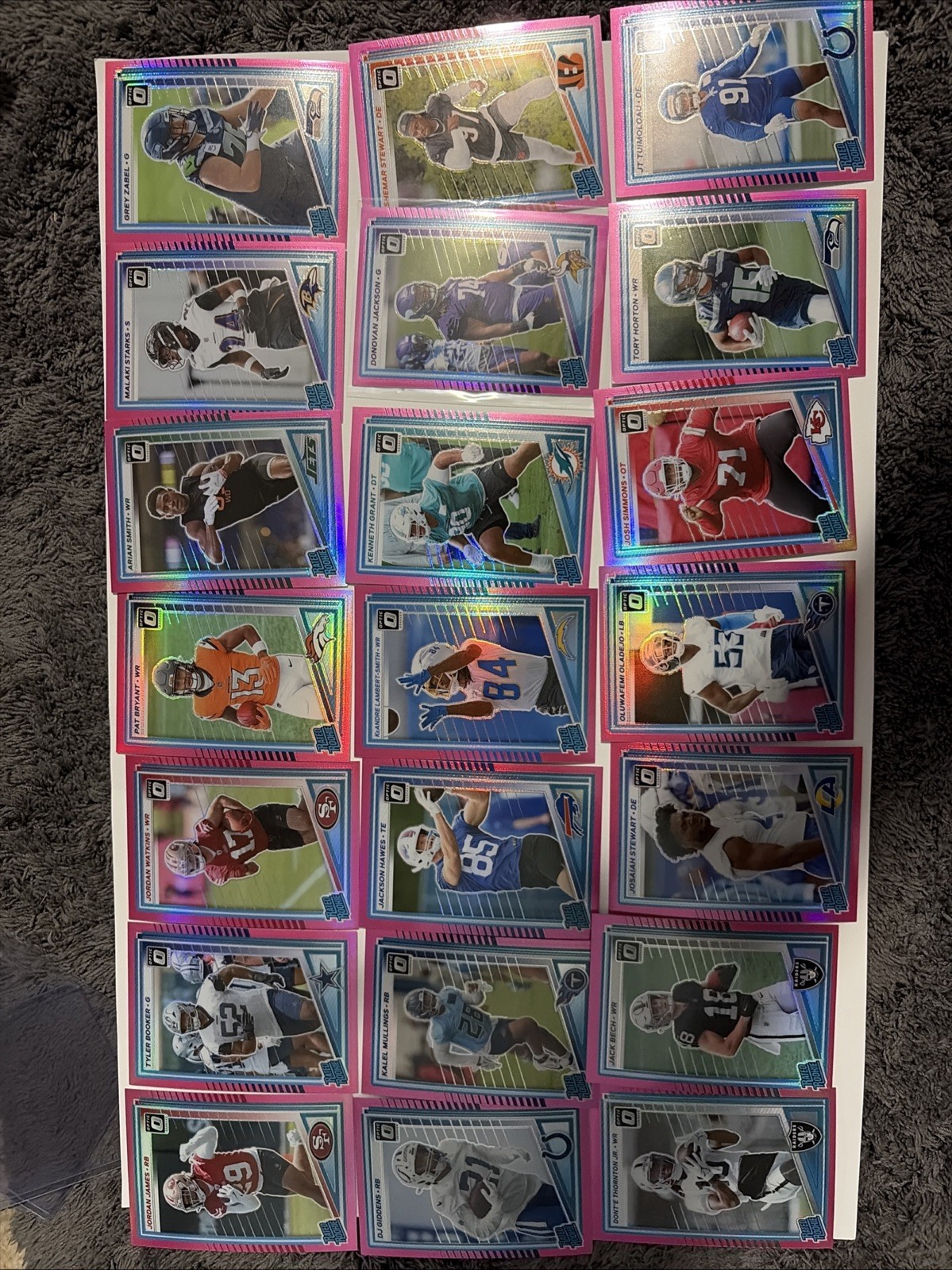 2025 Panini Donruss - Rated Rookies 25 Cards Optic Preview Pink