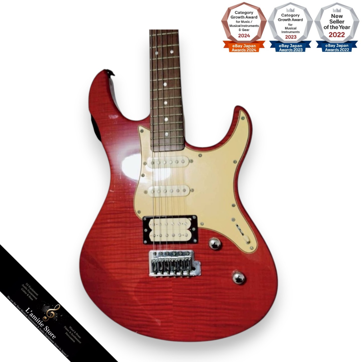 Yamaha Pacifica PAC212VFM Electric Guitar 24 Frets Rosewood Fretboard