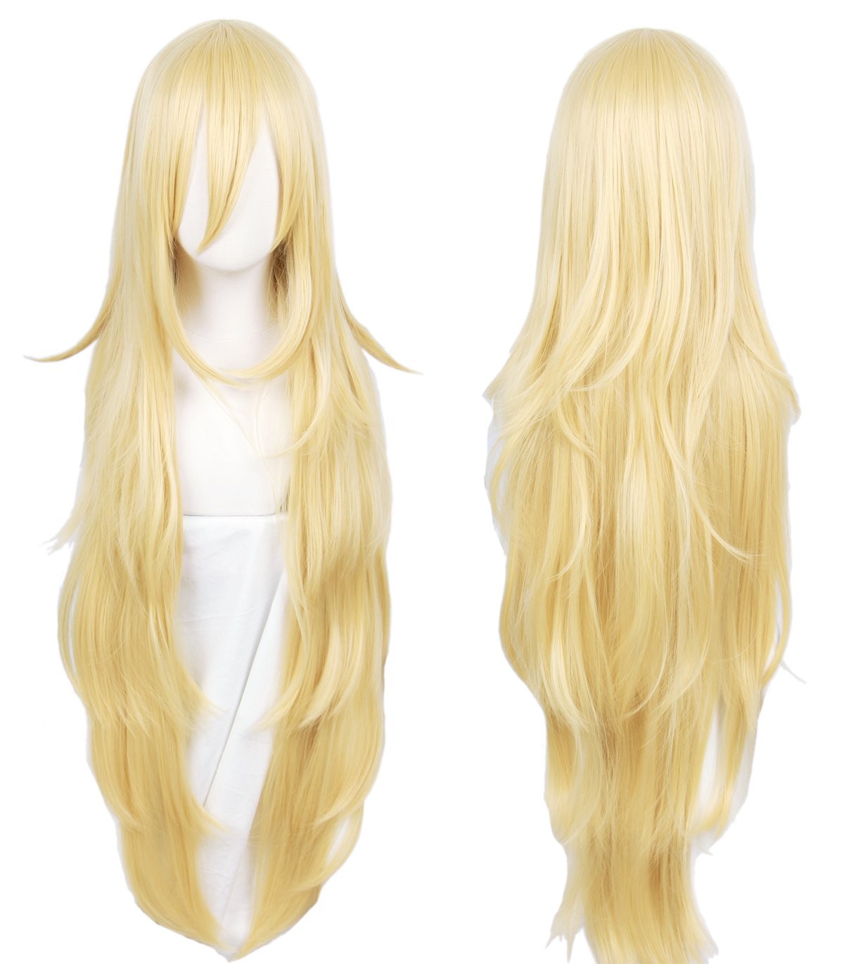 Linfairy Long Blonde Rachel Wig Halloween Cosplay 1 Count (Pack of 1), 