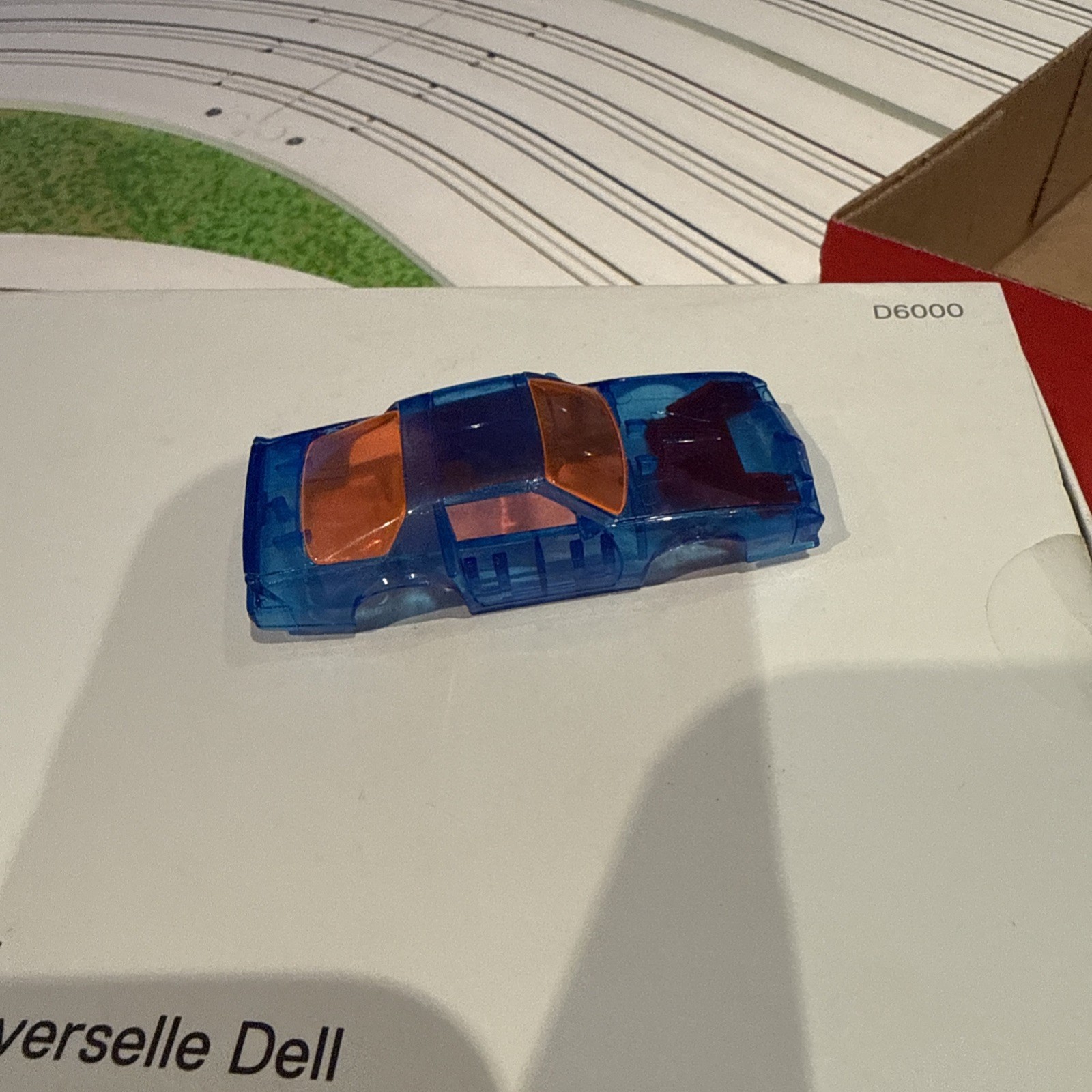 Tyco Lighted Translucent Body Camaro Blue /orangeglass