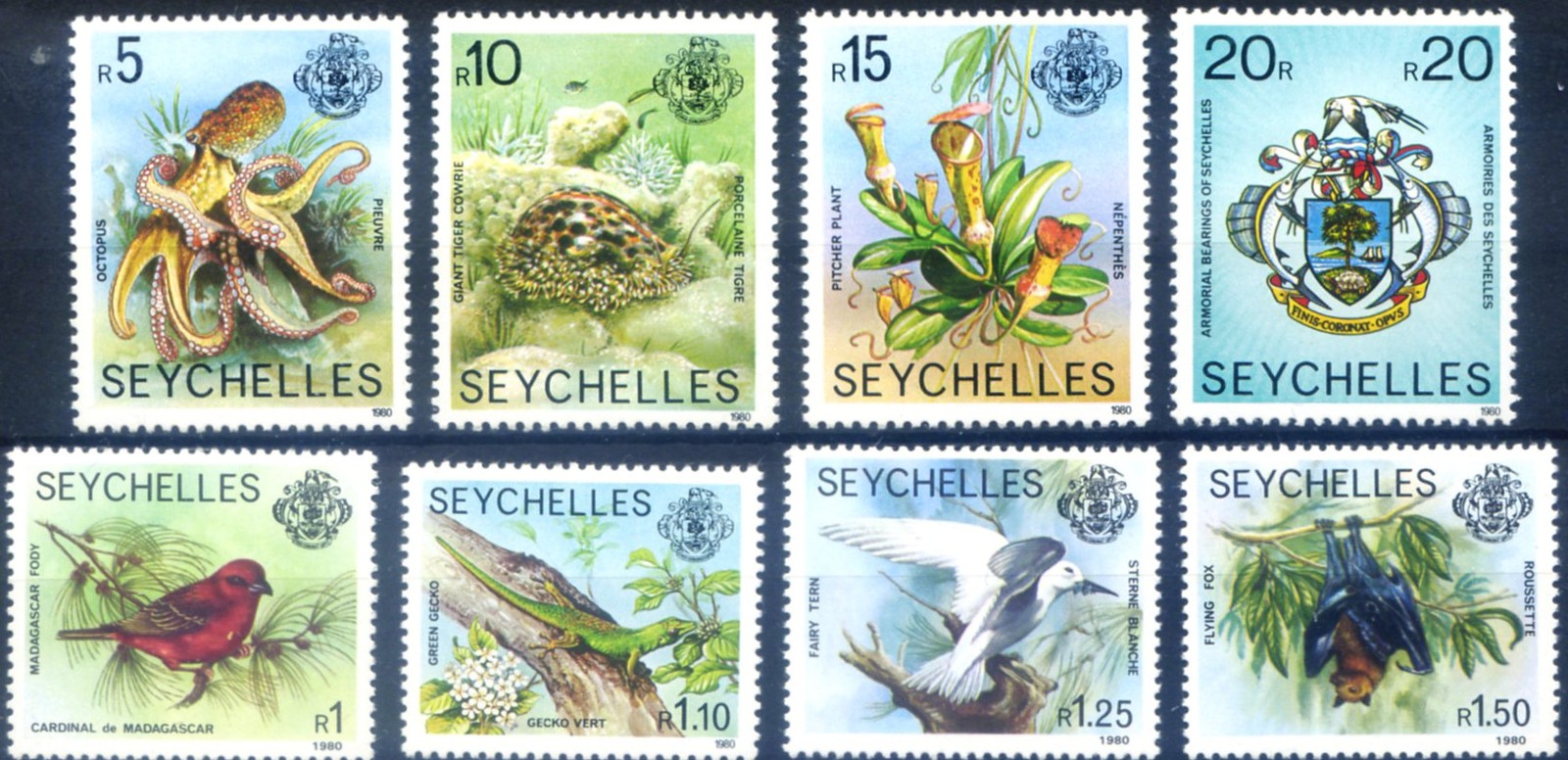 Seychelles. Definitive. Fauna 1980.