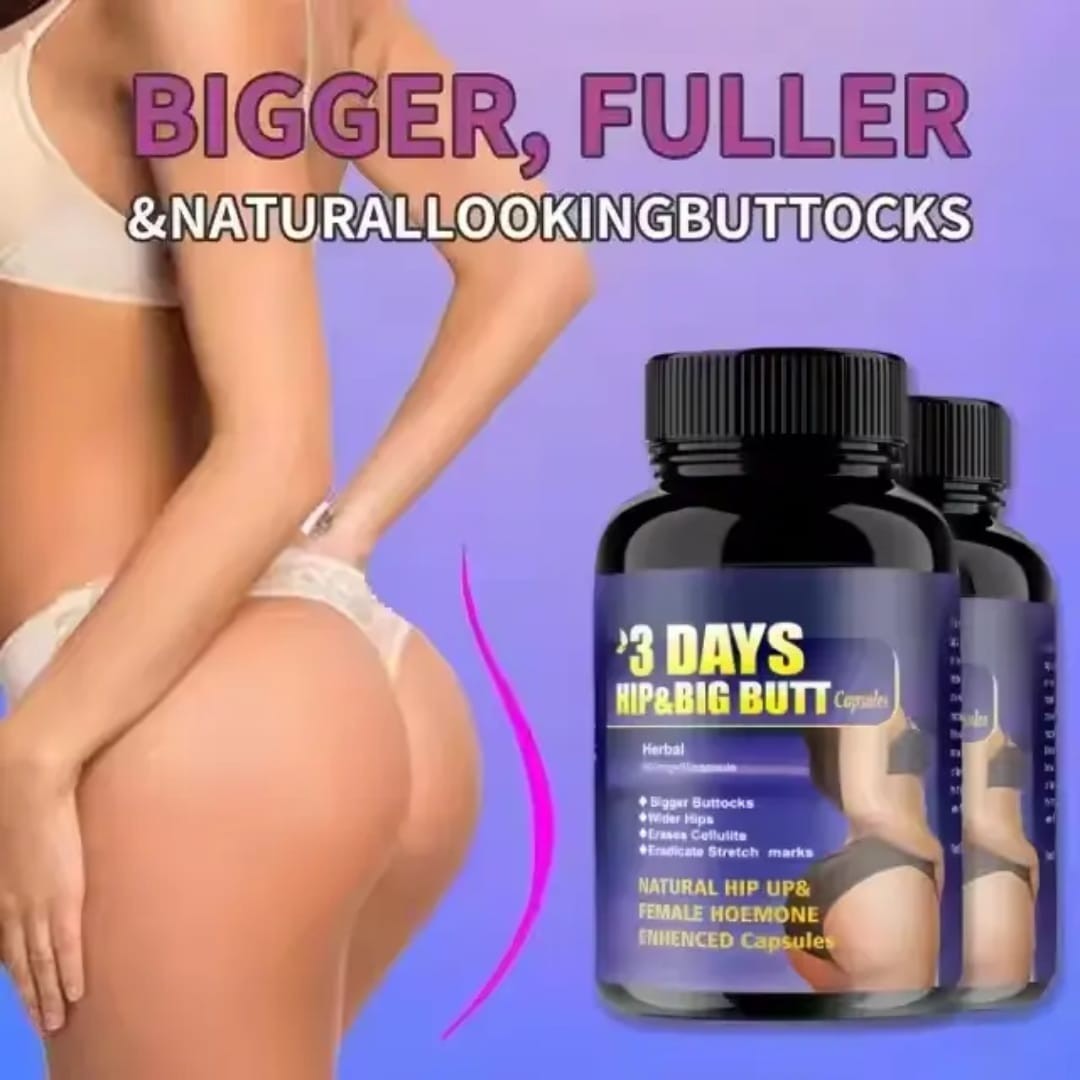 3 Days Hip & Big Butt Herbal 600mg×60 Capsules