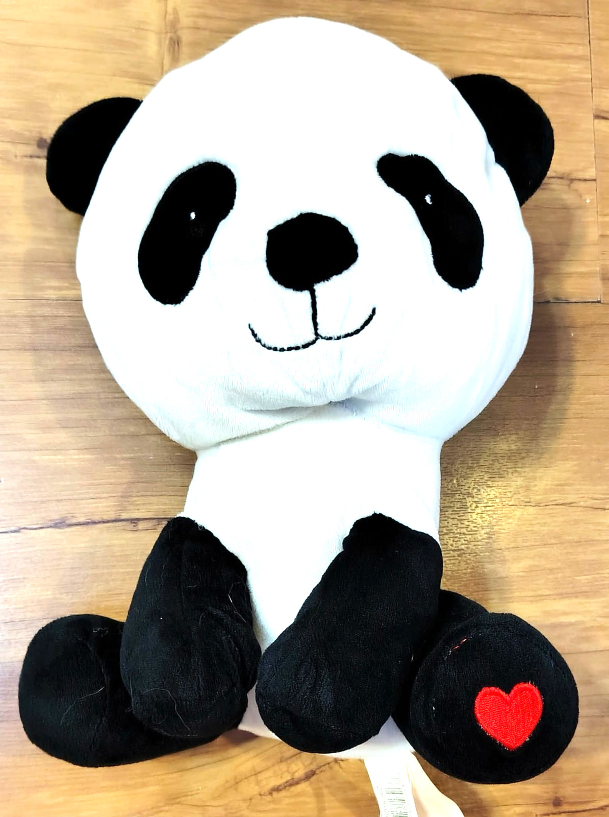 Panda Bear Plush Dan Dee Collector's Choice Red Heart on Paw 2017 Valentines