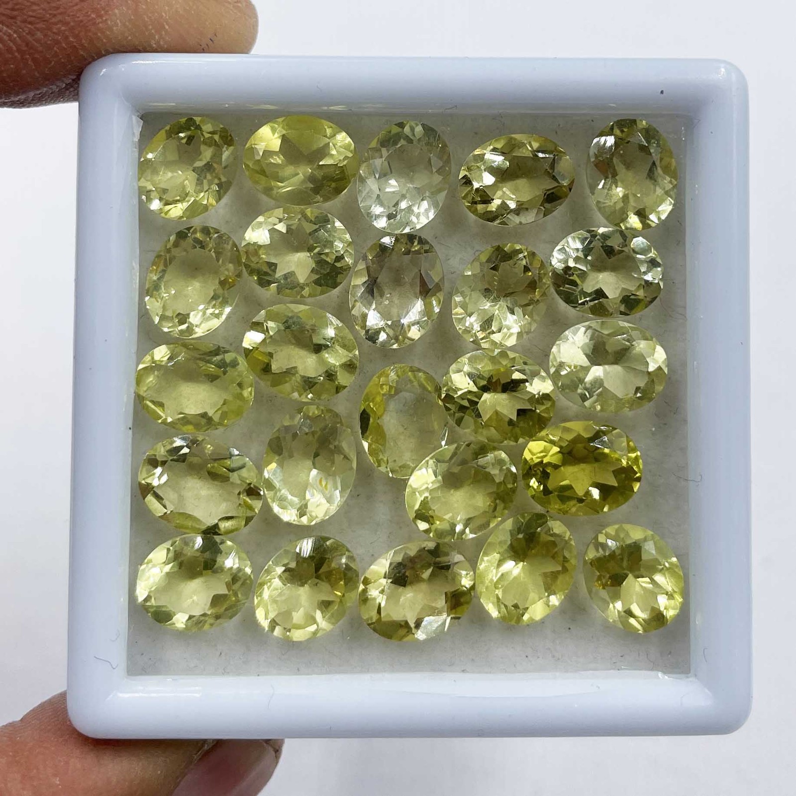 Natural Lemon Quartz Oval Cut Loose Stone Lot 60 Pcs 7*9 MM 96 CT