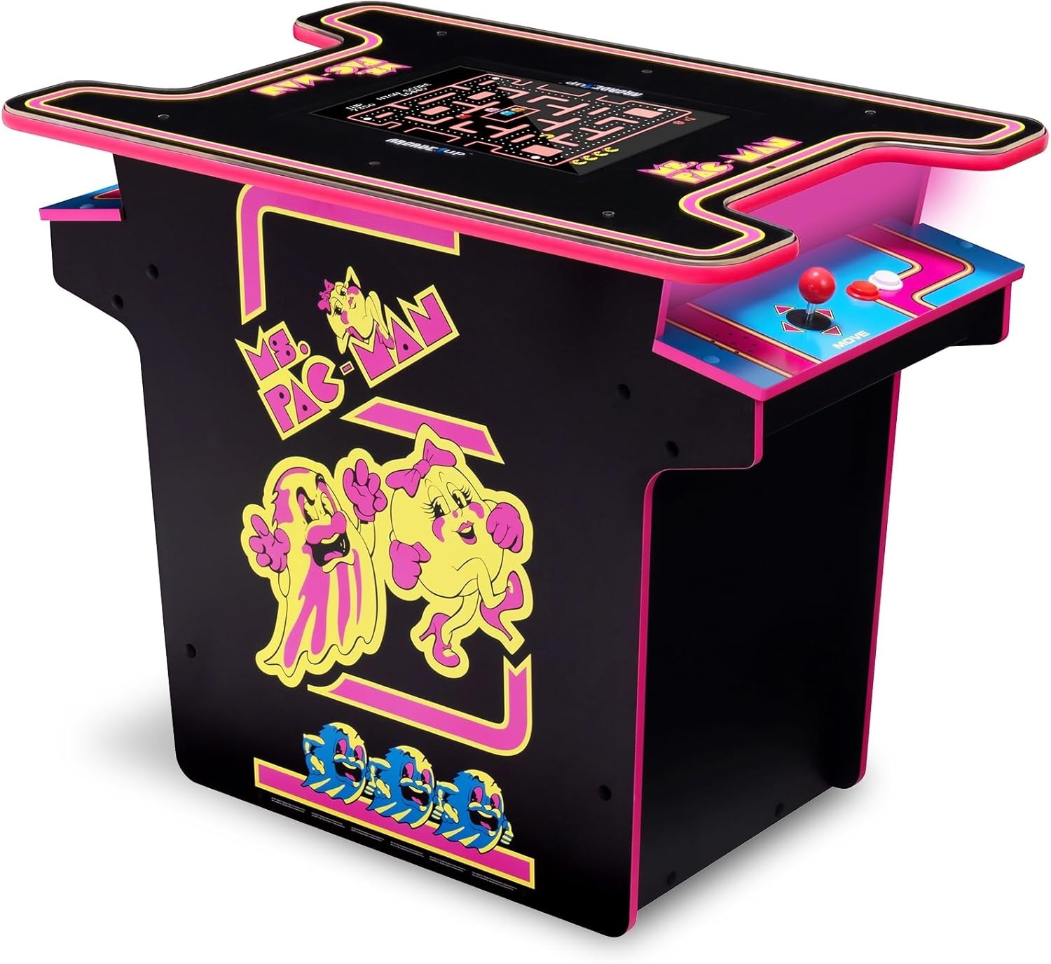 Brand New Arcade1Up Ms. Pac-Man Head-to-Head Arcade Table 40th Anniversary