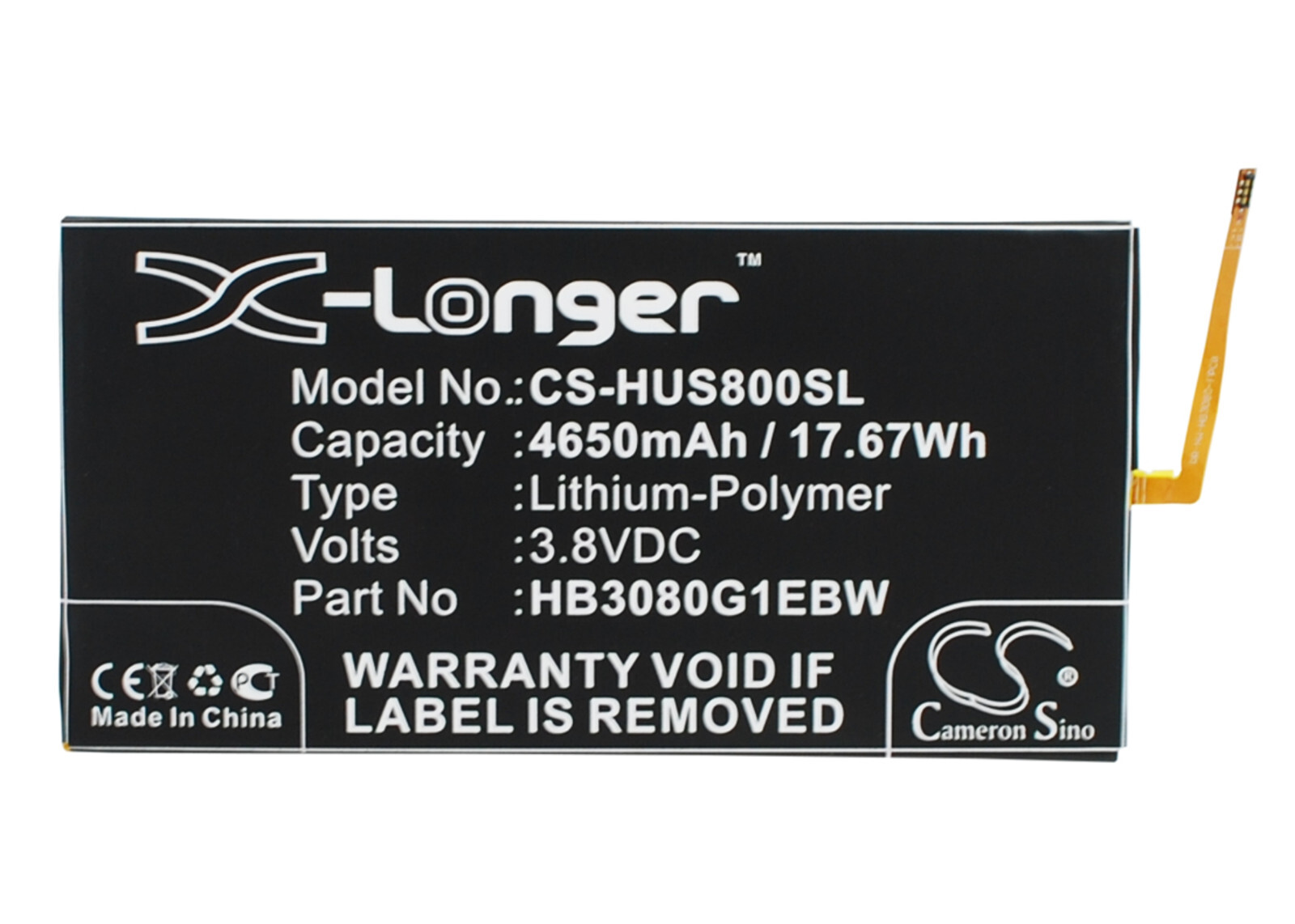 BATTERIE 4650mAh Type HB3080G1EBW For Huawei Mediapad M1 8.0, S8-301L, T1-A21L