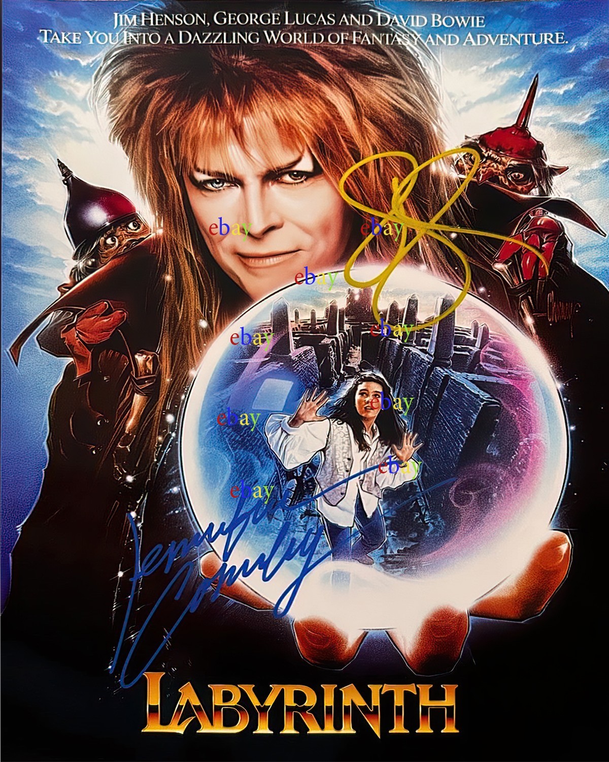 Labyrinth Autographed Signed 8x10 Photo Reprint