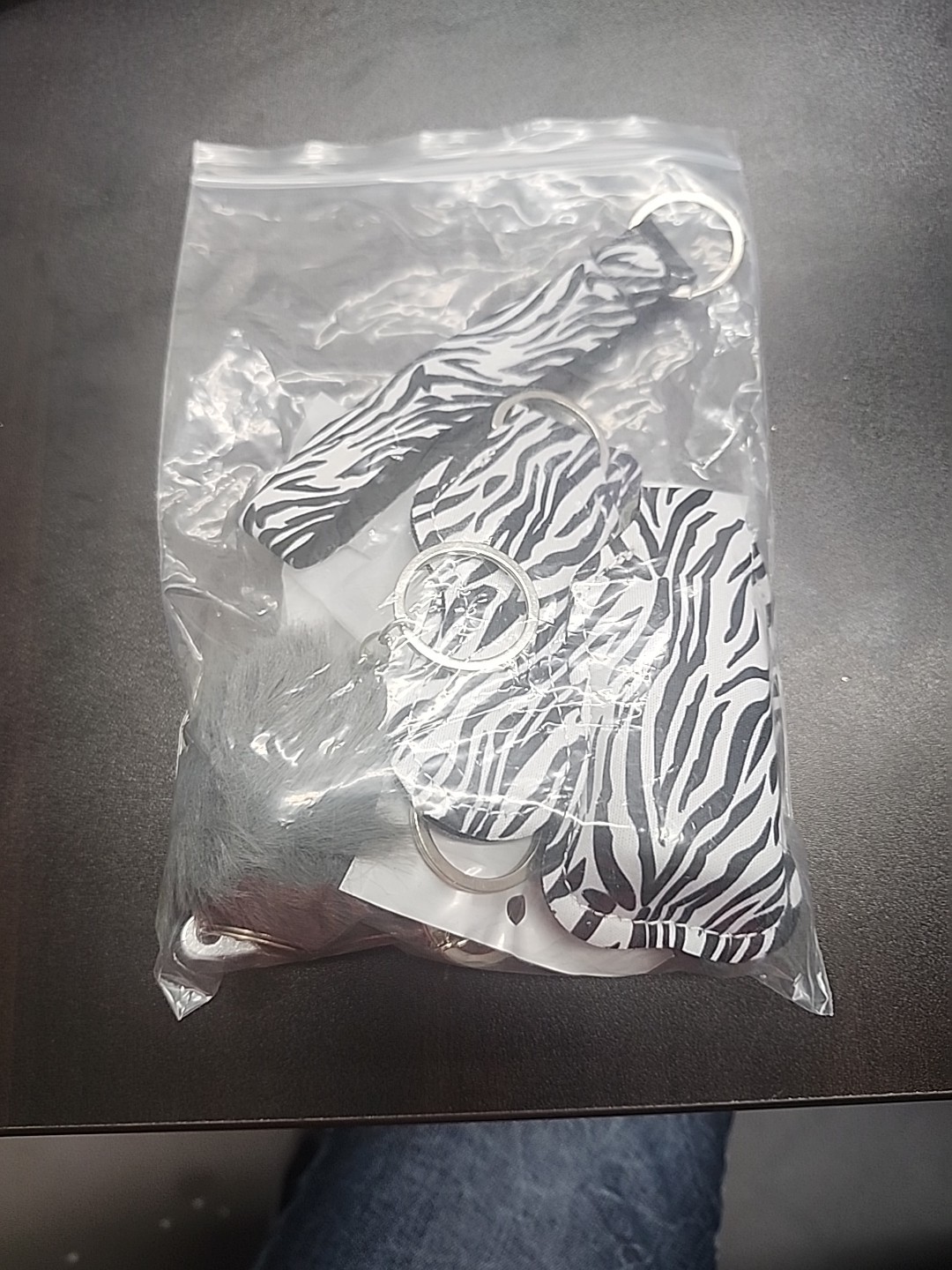 Self Defense Keychain Women Black & White  Set