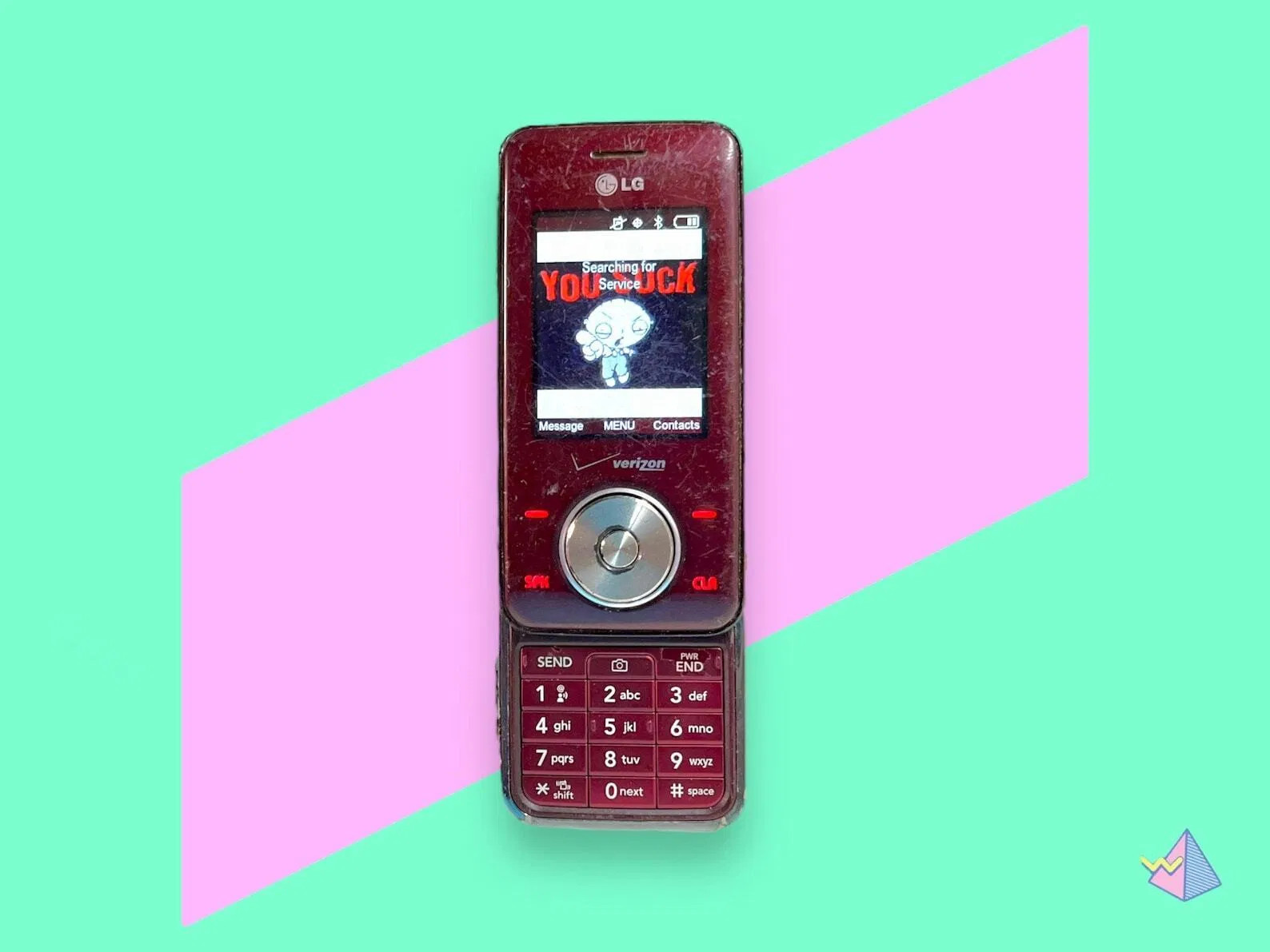 Vintage Y2K LG Slide Camera Cell Phone. Works