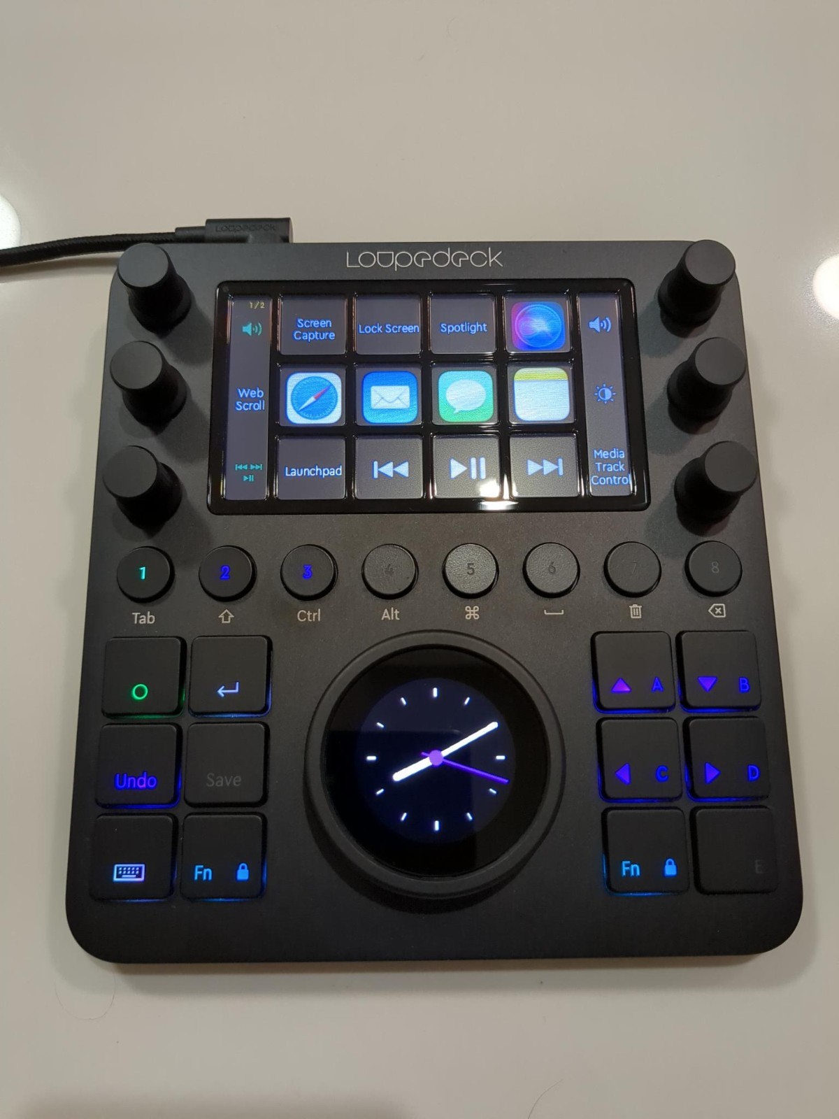 Loupedeck Ct LCD Editing Tool and Keypad + Branded Case + BraidedUSB Cable