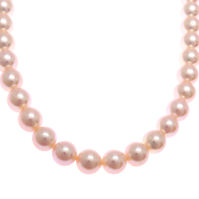 Tasaki (Tasaki Pearl) Approximately 7.7 7.9mm Pearl Necklace Silver Ladies D