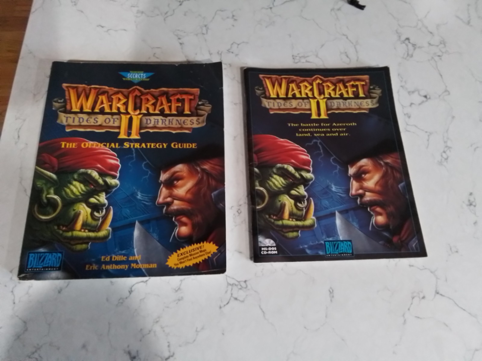 Warcraft II 2 Tides Of Darkness CD-Rom PC Manual and Strategy Guide 1995
