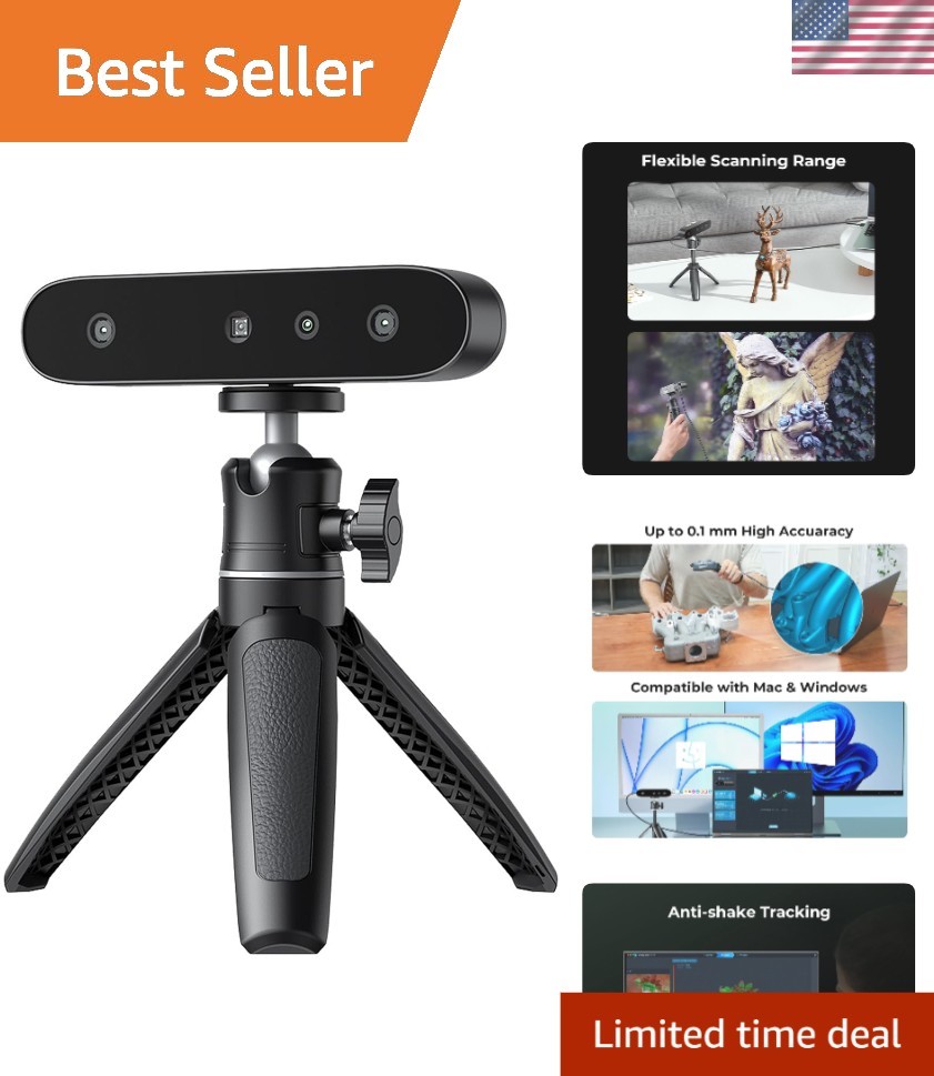 CR-Ferret SE 3D Scanner: 0.1mm High Accuracy, Anti-Shake & Full-Color Capture