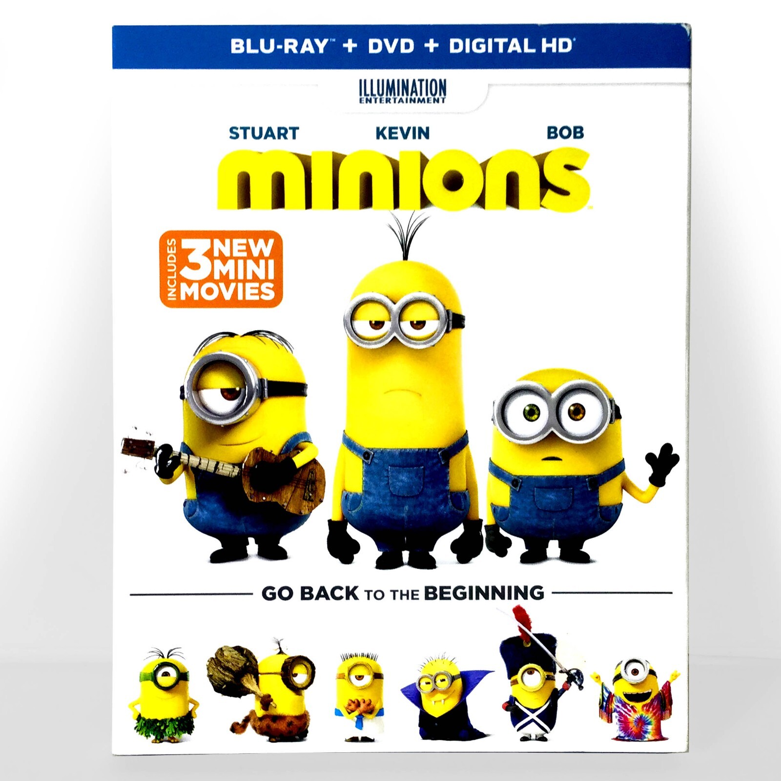 Minions (*Blu-ray Disc Only ! *Missing DVD, 2014, Inc. Digital Copy) w/ Slip !