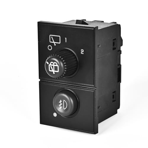 Rich Rear Wiper Switch Fog Lamp Switch Compatible with Cadillac Escalade/Chevy 