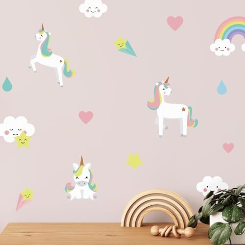 Wall Decals - Easy-to-Apply & Removable Wall Stickers: Transform Your Unicorn