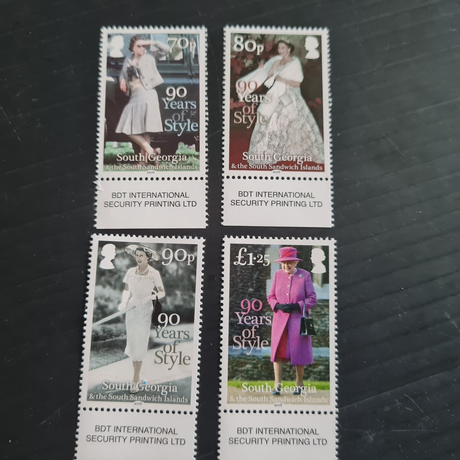 SOUTH GEORGIA 2016 SG 662-665 90TH BIRTHDAY OF QUEEN MNH
