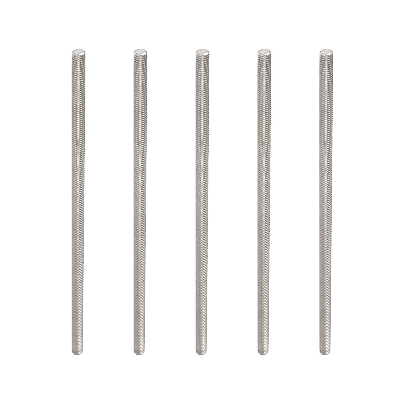 Fully Threaded Rod [for Clamps and U-Bolts] - M6x180mm /Silver/5Pack