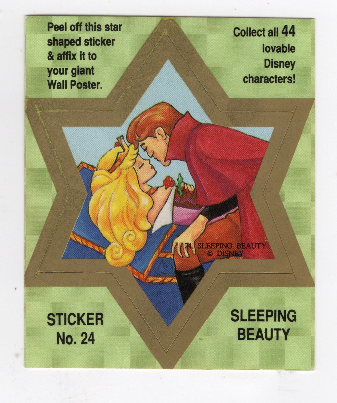Dynamic Marketing Australia - Disney Star stickers 1999 Sleeping Beauty