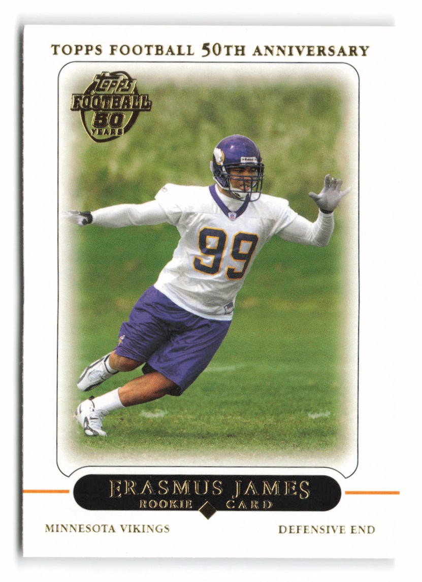 2005 Topps #390 Erasmus James Rookie Minnesota Vikings RC