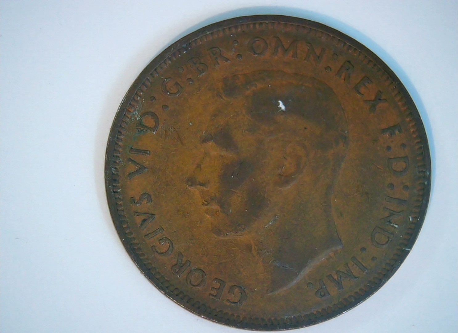 United Kingdom 1948 1 Penny George VI Penny Coin
