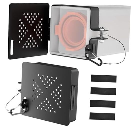 2 Pack RV Bumper Cap Cover, RV Bumper Plug End Cap, Fits Standard 4 B-Black